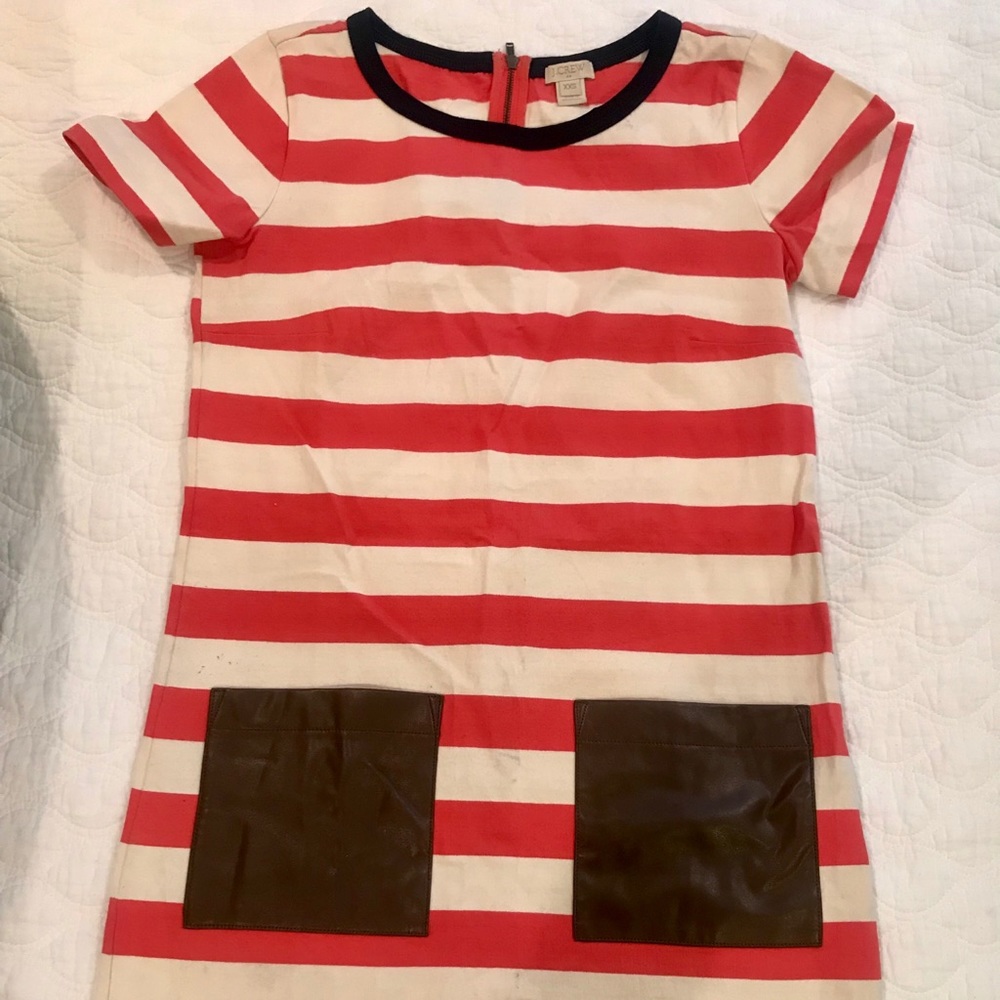JCREW dress with brown front pockets